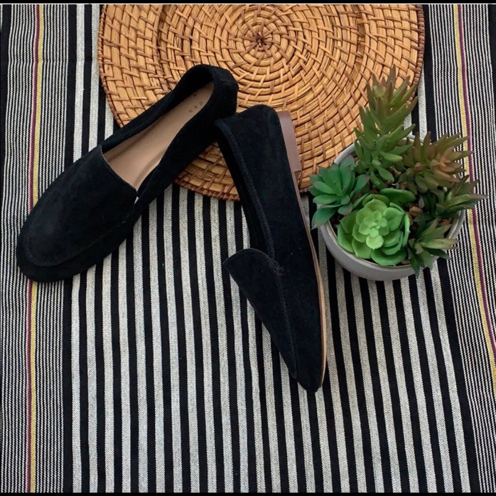 NEW Black Suede Mila Loafers A New Day